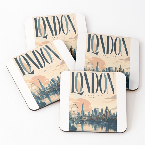 Item preview, London England Skyline with Westminster and River Thames designed and sold by Places On Earth.