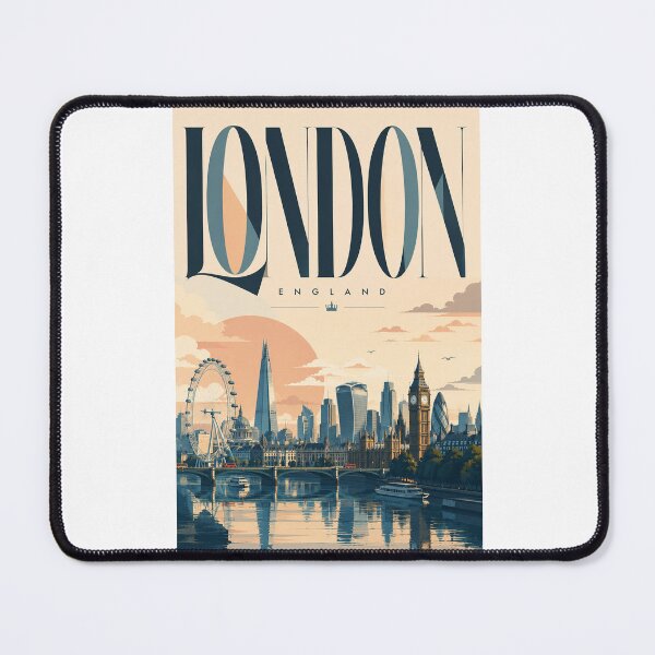 Item preview, London England Skyline with Westminster and River Thames designed and sold by Places On Earth.