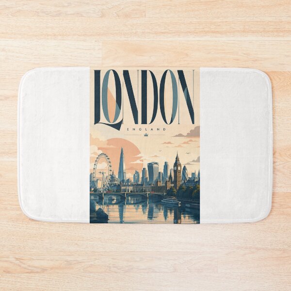 Item preview, London England Skyline with Westminster and River Thames designed and sold by Places On Earth.