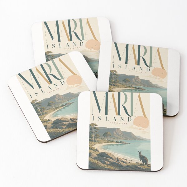 Item preview, Maria Island Tasmania Coastline with Tasman Sea designed and sold by Places On Earth.