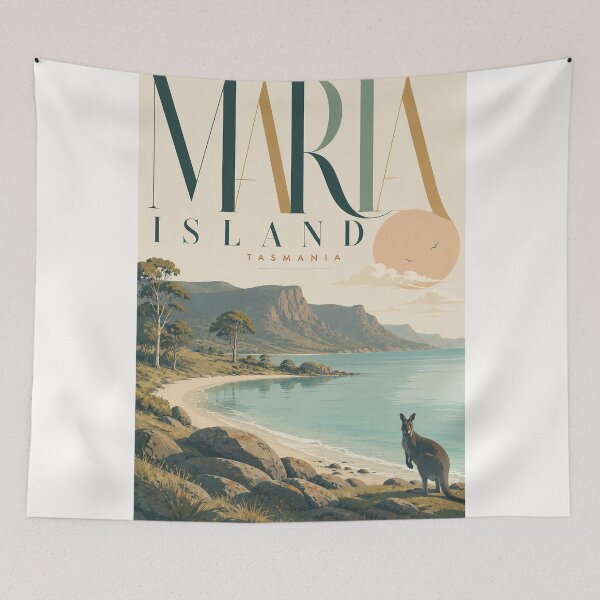 Item preview, Maria Island Tasmania Coastline with Tasman Sea designed and sold by Places On Earth.
