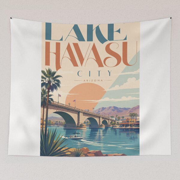 Item preview, Lake Havasu City Arizona with London Bridge designed and sold by Places On Earth.