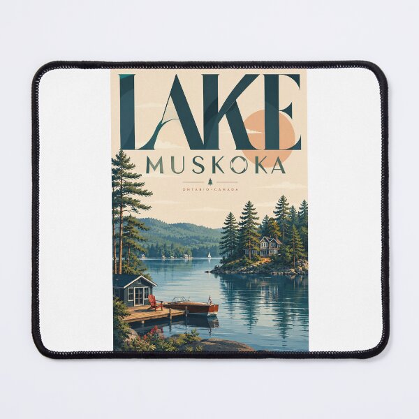 Item preview, Lake Muskoka Ontario Cottage Country Canada designed and sold by Places On Earth.