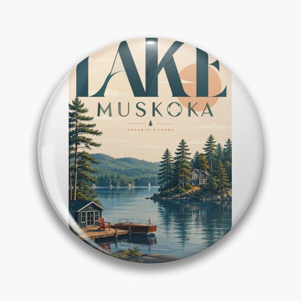 Item preview, Lake Muskoka Ontario Cottage Country Canada designed and sold by Places On Earth.