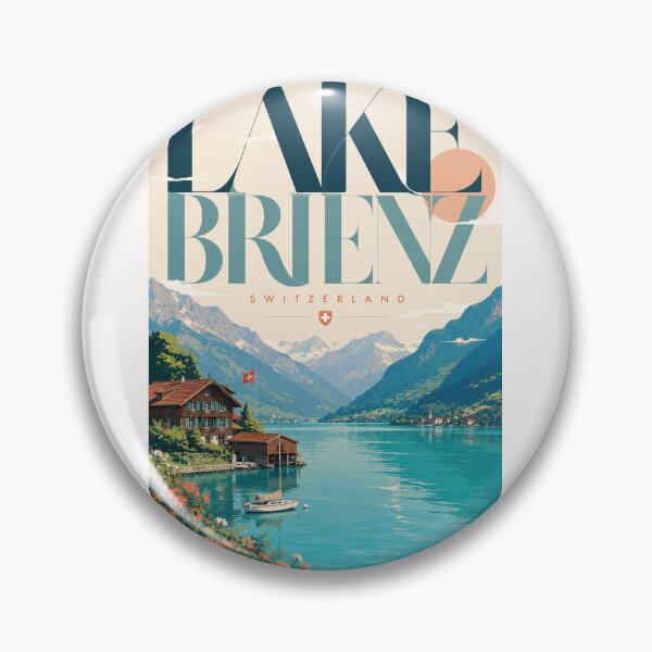 Item preview, Lake Brienz Bernese Oberland Switzerland Alps designed and sold by Places On Earth.
