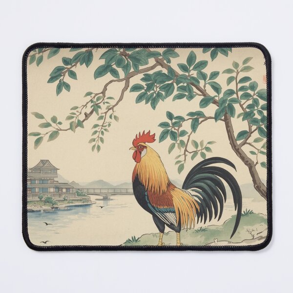 Item preview, Rooster Profile designed and sold by VintageArtByIda.