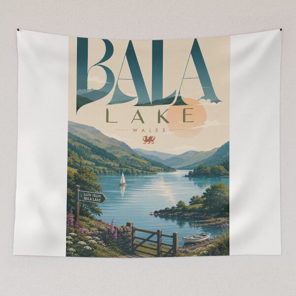 Item preview, Bala Lake Gwynedd Snowdonia Wales designed and sold by Places On Earth.