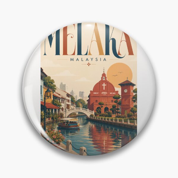 Item preview, Melaka Malaysia Historic City and Christ Church designed and sold by Places On Earth.