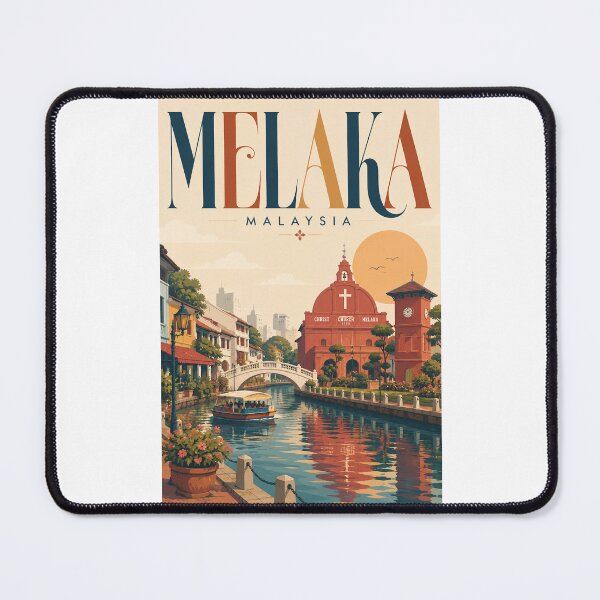 Item preview, Melaka Malaysia Historic City and Christ Church designed and sold by Places On Earth.