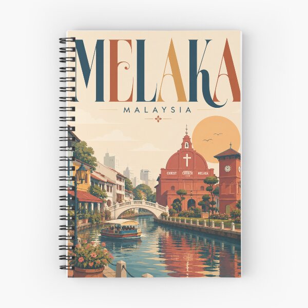 Item preview, Melaka Malaysia Historic City and Christ Church designed and sold by Places On Earth.