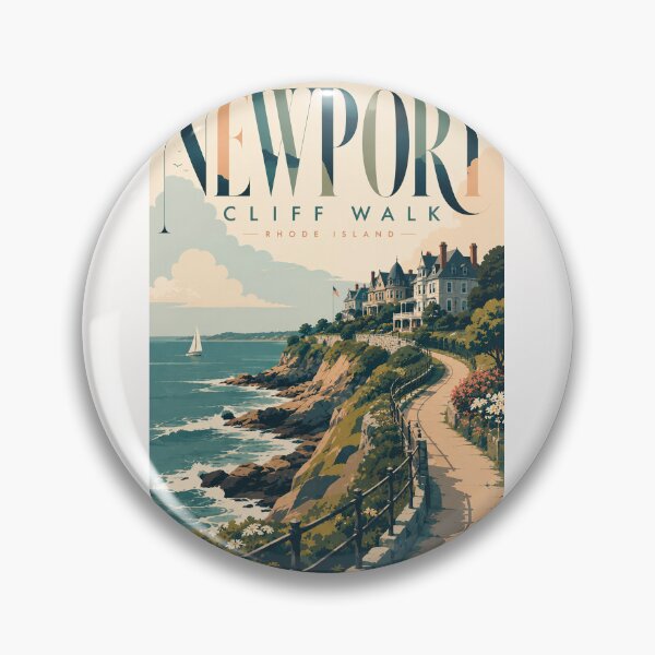 Item preview, Newport Cliff Walk, Gilded Age Mansions on the Rhode Island Atlantic Coast designed and sold by Places On Earth.