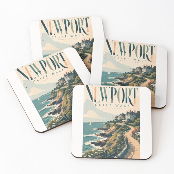 Item preview, Newport Cliff Walk, Gilded Age Mansions on the Rhode Island Atlantic Coast designed and sold by Places On Earth.