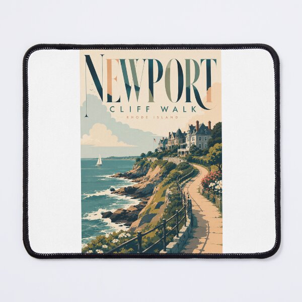 Item preview, Newport Cliff Walk, Gilded Age Mansions on the Rhode Island Atlantic Coast designed and sold by Places On Earth.