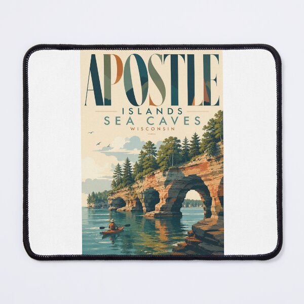 Item preview, Apostle Islands Sea Caves Along Lake Superior in Bayfield Wisconsin designed and sold by Places On Earth.