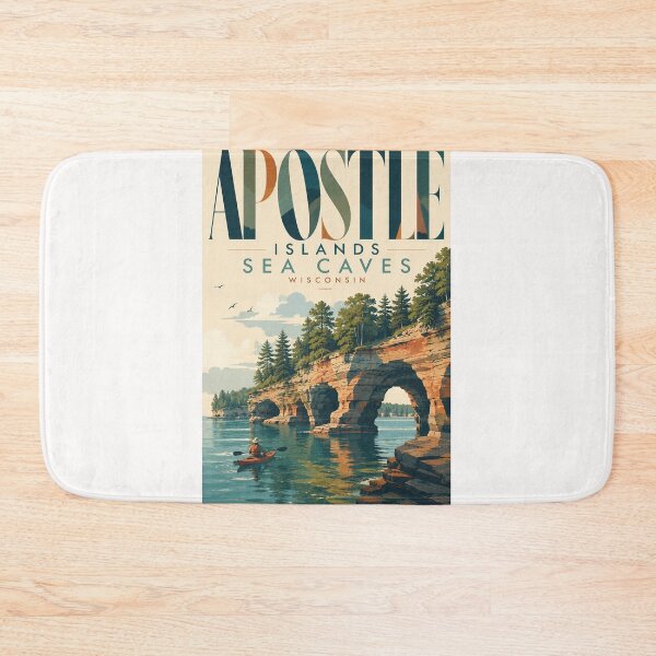 Item preview, Apostle Islands Sea Caves Along Lake Superior in Bayfield Wisconsin designed and sold by Places On Earth.