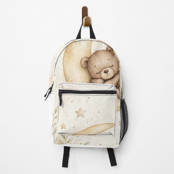 Item preview, Teddy Bear Sleeping On Moon - Dreamy Nursery Wall Art - Stars and Moon designed and sold by Katte to.