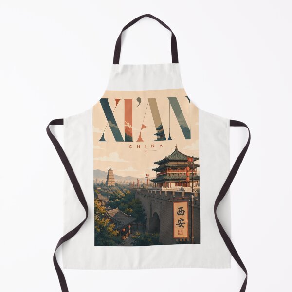 Item preview, Ancient Xi'an City Wall and Giant Wild Goose Pagoda Shaanxi China designed and sold by Places On Earth.