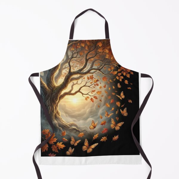Item preview, Autumn Flight of the Monarch Leaves designed and sold by OddlySticky.