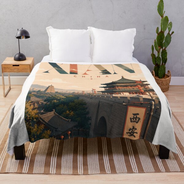 Item preview, Ancient Xi'an City Wall and Giant Wild Goose Pagoda Shaanxi China designed and sold by Places On Earth.