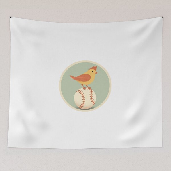 Item preview, Bird on Baseball designed and sold by mellow-koko.