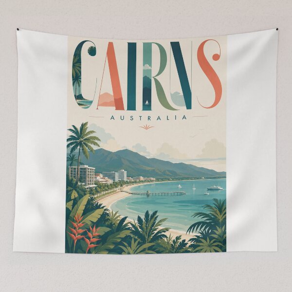 Item preview, Cairns Esplanade and Coral Sea Coast Queensland Australia designed and sold by Places On Earth.