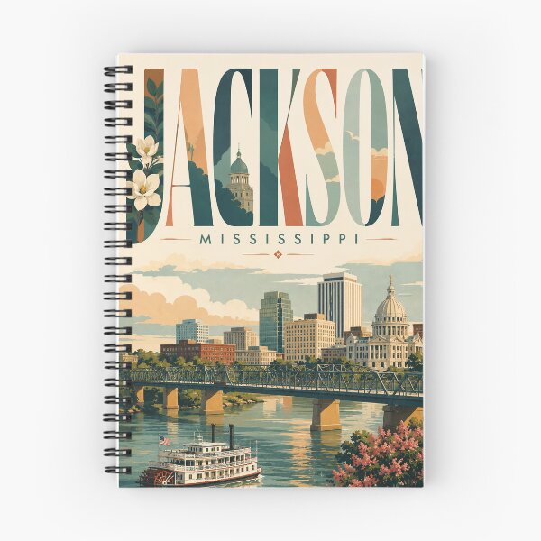 Item preview, Jackson Mississippi Skyline and Mississippi State Capitol on the Pearl River designed and sold by Places On Earth.
