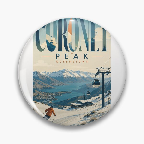Item preview, Coronet Peak Overlooking Queenstown and Lake Wakatipu New Zealand designed and sold by Places On Earth.