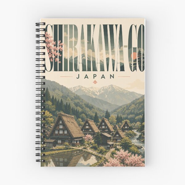 Item preview, Shirakawa-go Historic Village Beneath the Japanese Alps Gifu Japan designed and sold by Places On Earth.