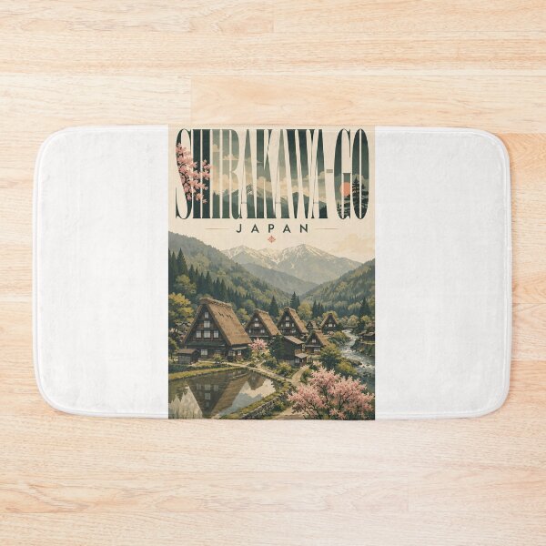 Item preview, Shirakawa-go Historic Village Beneath the Japanese Alps Gifu Japan designed and sold by Places On Earth.