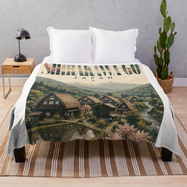 Item preview, Shirakawa-go Historic Village Beneath the Japanese Alps Gifu Japan designed and sold by Places On Earth.