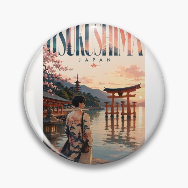 Item preview, Itsukushima Shrine and Miyajima Island at Sunset Hiroshima Japan designed and sold by Places On Earth.