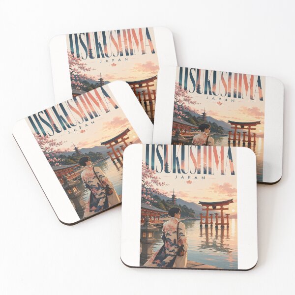 Item preview, Itsukushima Shrine and Miyajima Island at Sunset Hiroshima Japan designed and sold by Places On Earth.