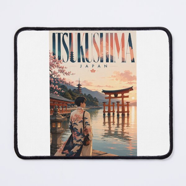 Item preview, Itsukushima Shrine and Miyajima Island at Sunset Hiroshima Japan designed and sold by Places On Earth.