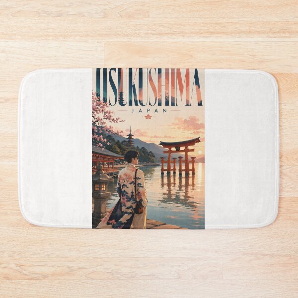 Item preview, Itsukushima Shrine and Miyajima Island at Sunset Hiroshima Japan designed and sold by Places On Earth.