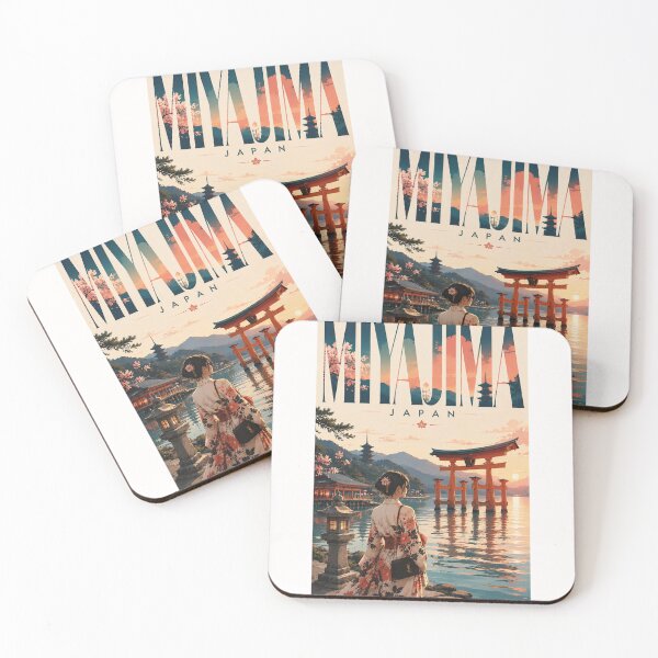Item preview, Miyajima Torii Gate and Itsukushima Shrine Hiroshima Japan designed and sold by Places On Earth.