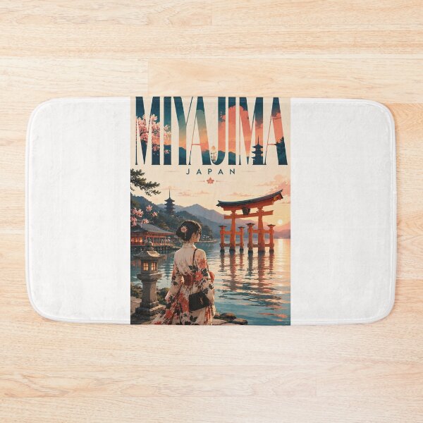 Item preview, Miyajima Torii Gate and Itsukushima Shrine Hiroshima Japan designed and sold by Places On Earth.