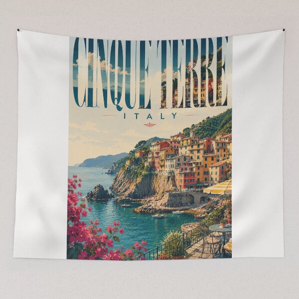 Item preview, Cinque Terre Ligurian Coast Villages Overlooking the Italian Riviera designed and sold by Places On Earth.