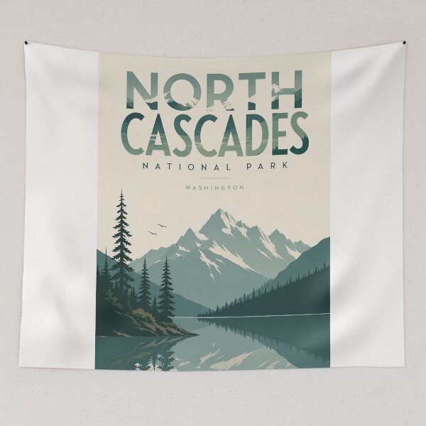 Item preview, North Cascades National Park Snow Covered Peaks Washington State designed and sold by Places On Earth.