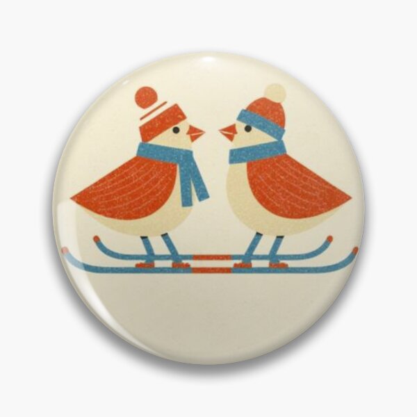 Item preview, Little Birds Ski Together designed and sold by mellow-koko.