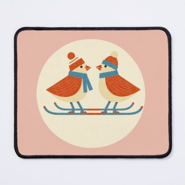 Item preview, Little Birds Ski Together designed and sold by mellow-koko.