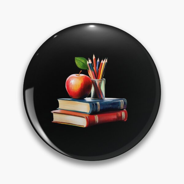 Item preview, Books and Apple with Pencils designed and sold by Codavid85.