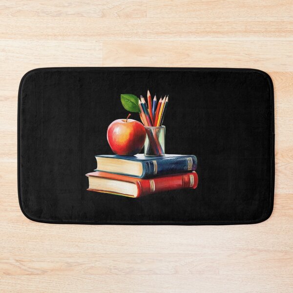 Item preview, Books and Apple with Pencils designed and sold by Codavid85.