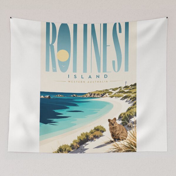 Item preview, Rottnest Island Turquoise Beaches and Quokka Coast Western Australia designed and sold by Places On Earth.