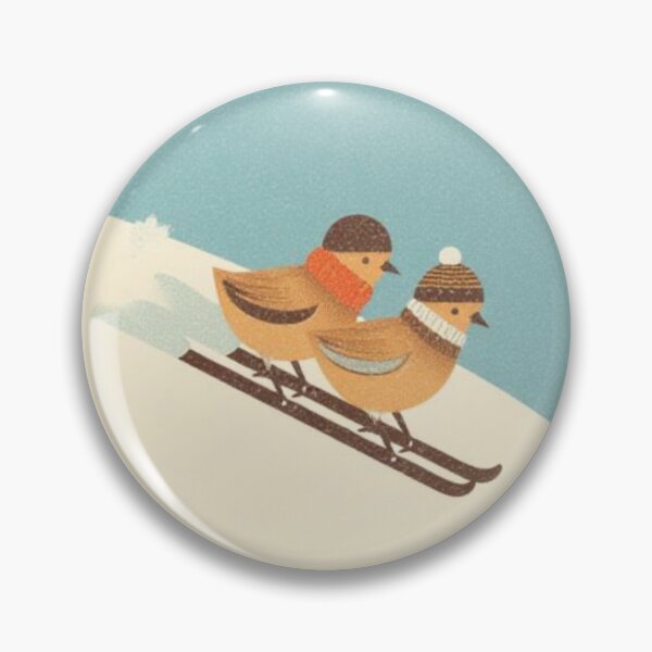 Item preview, Little Birds Ski Together designed and sold by mellow-koko.