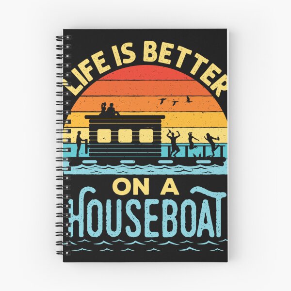 Item preview, life is better on a houseboat boating designed and sold by AntF33.