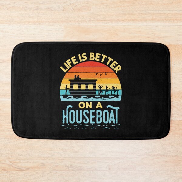 Item preview, life is better on a houseboat boating designed and sold by AntF33.