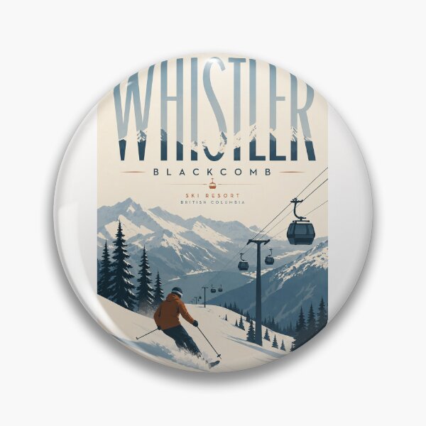 Item preview, Whistler Blackcomb Ski Resort British Columbia Canadian Rockies designed and sold by Places On Earth.