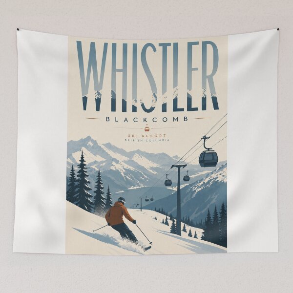 Item preview, Whistler Blackcomb Ski Resort British Columbia Canadian Rockies designed and sold by Places On Earth.