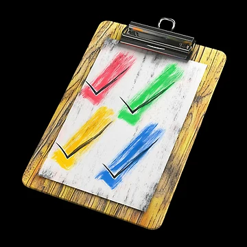 Artwork thumbnail, Checklist with Colorful Checkmarks by Codavid85