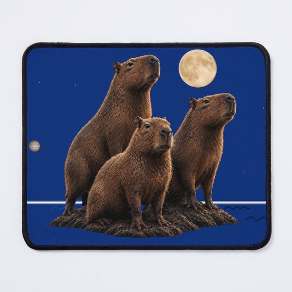 Item preview, Three capybara moon designed and sold by Three stacked penguins.